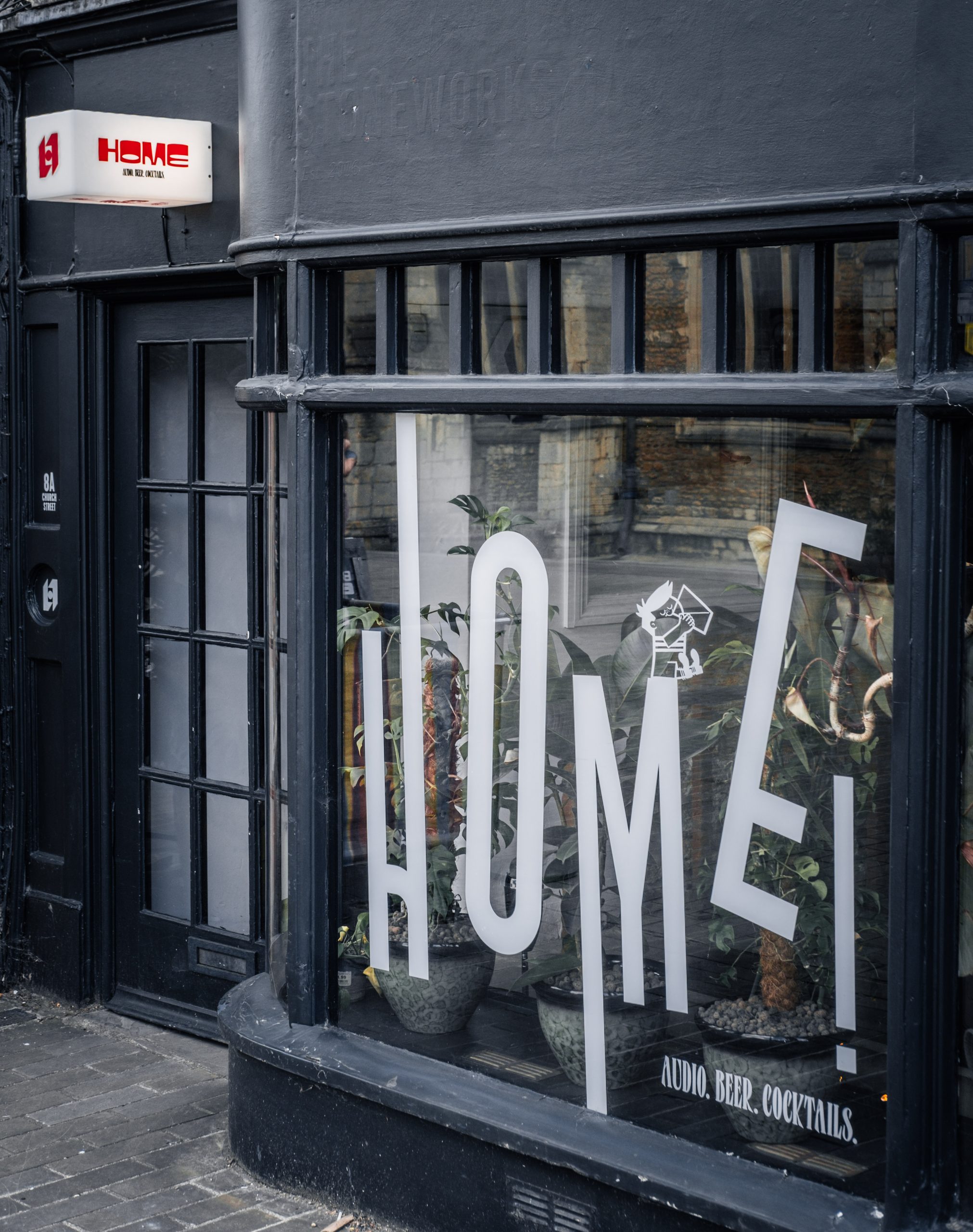 Home Listening Bar window vinyl