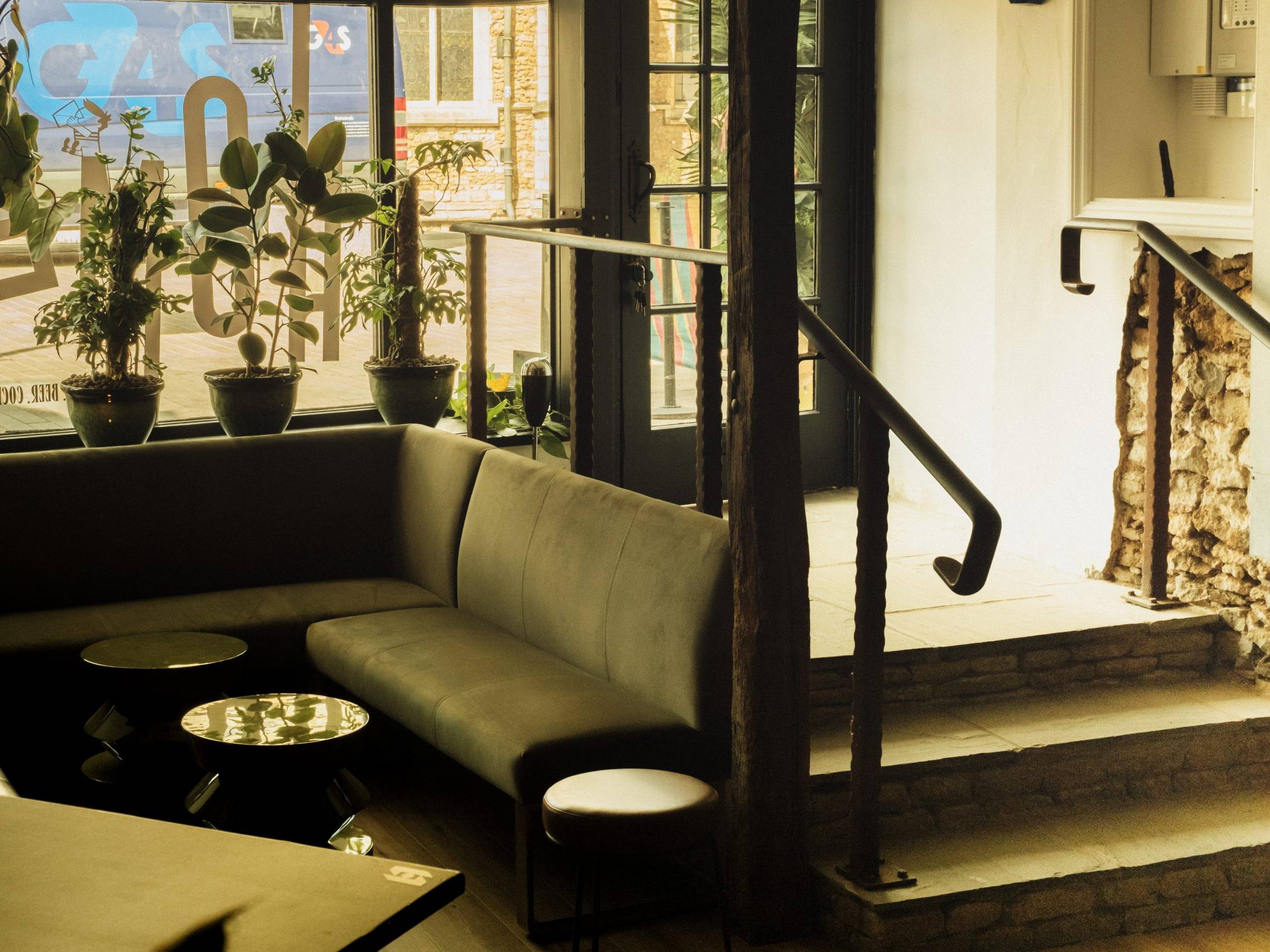 Home Listening Bar seating and interior design